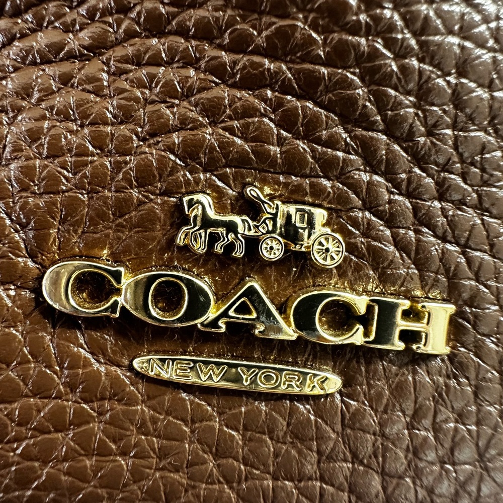 Mini coach Charlie Backpack Bag In Pebble Leather Saddle - Picture 10 of 13